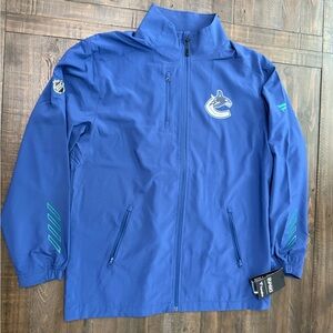 Vancouver Canucks Authentic Pro Full Zip Jacket Men’s Lg NWT